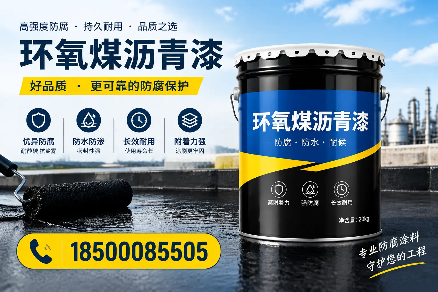 选择环氧煤沥青漆的五大理由,湛江客户必知